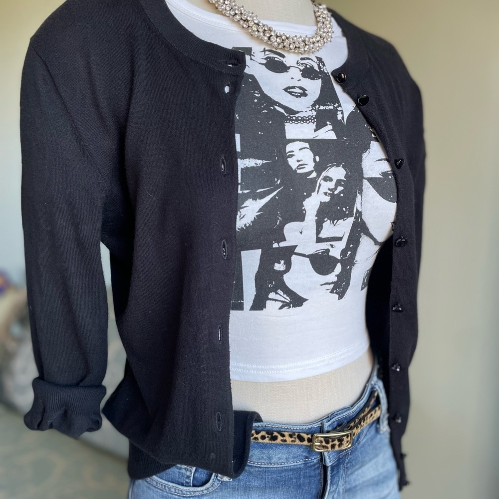JCrew Little Black Cardigan